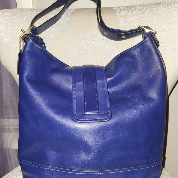 Coach Legacy Leather Large Duffle Horsebit Closure - PURPLE - EUC - Picture 4 of 12